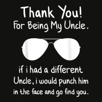 Thank You For Being My Uncle Gag Gifts For Uncles Funny Nove T Shirt Scorecard Crop Tee | Artistshot