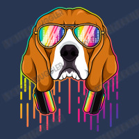 Beagle Dog Music Beagle Dj With Headphones Musical Dog Lovers 3 Beagle Ladies Denim Jacket | Artistshot