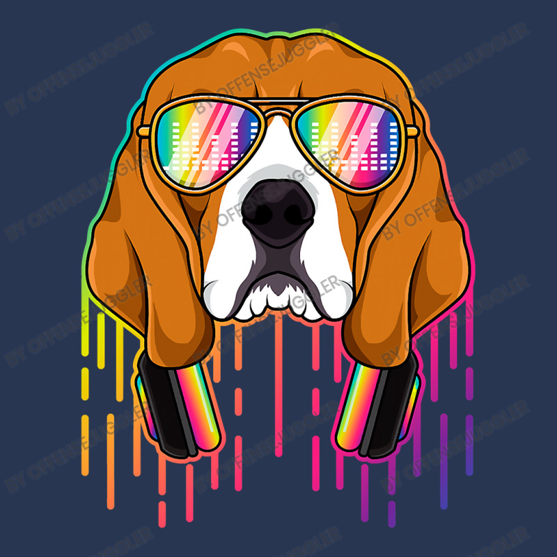 Beagle Dog Music Beagle Dj With Headphones Musical Dog Lovers 3 Beagle Ladies Denim Jacket by offensejuggler | Artistshot