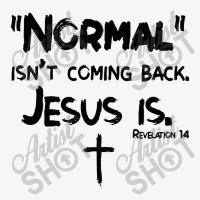 Womens Normal Isn't Coming Back But Jesus Is Revelation 14 Costume Ladies Fitted T-shirt | Artistshot