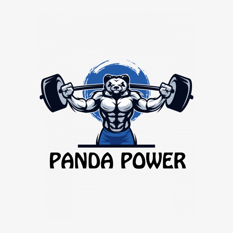 Panda Power Ladies Fitted T-Shirt by rardesign | Artistshot