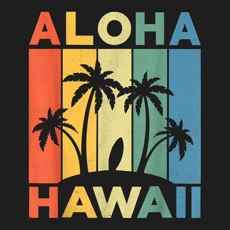 Aloha Hawaii Hawaiian Island Shirt Palm Beach Surfboard Surf T Shirt Classic T-shirt by Sand King | Artistshot