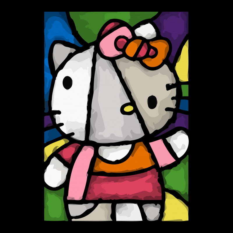 Hello Picasso Kitty V-neck Tee | Artistshot