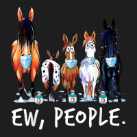 Horse Ew People Horse Wearing A Face Mask Horse Ho Ho Ho T Shirt Classic T-shirt | Artistshot