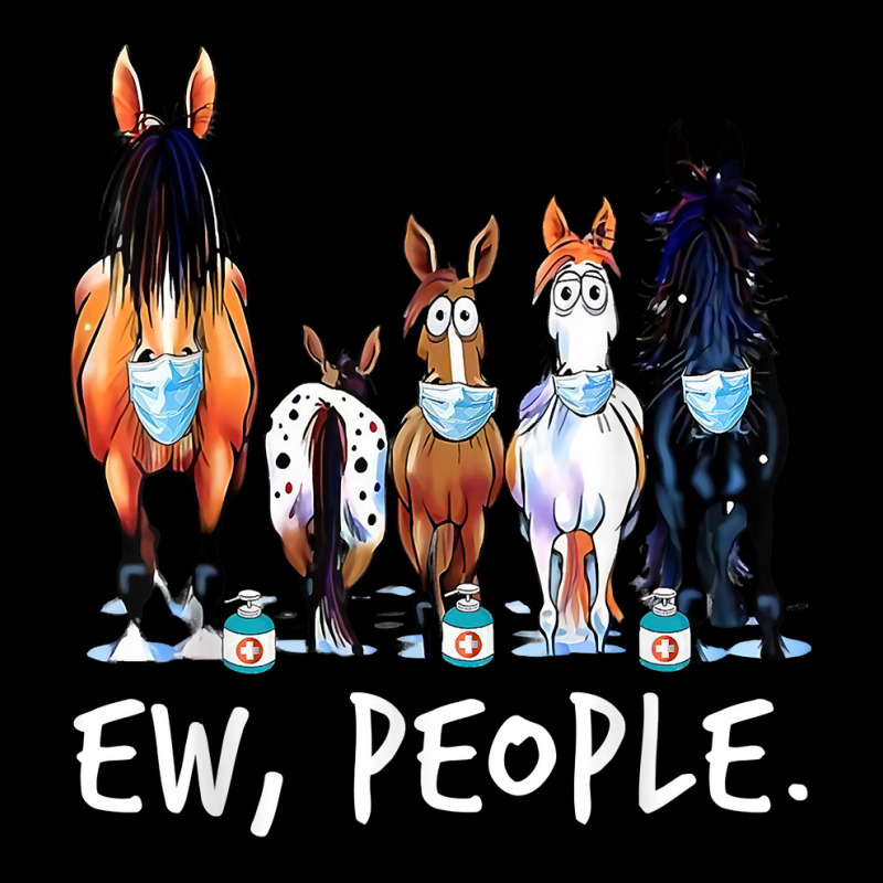 Horse Ew People Horse Wearing A Face Mask Horse Ho Ho Ho T Shirt Fleece Short by jermonmccline | Artistshot