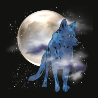 Howling Predator Animal Lover Forest Full Moon Wolf T Shirt Scorecard Crop Tee | Artistshot