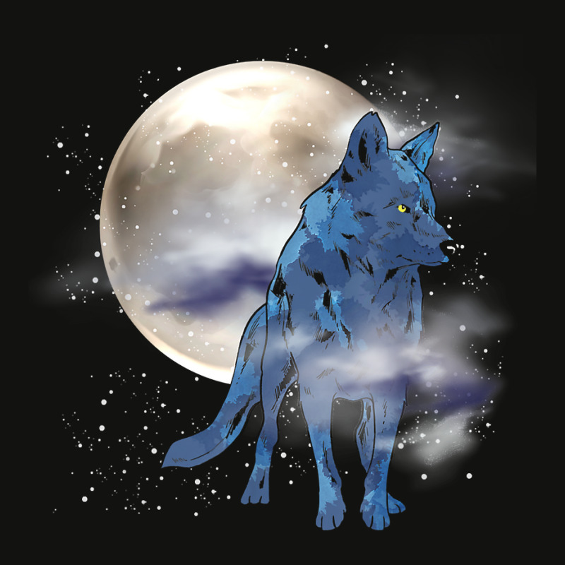 Howling Predator Animal Lover Forest Full Moon Wolf T Shirt Scorecard Crop Tee by jermonmccline | Artistshot