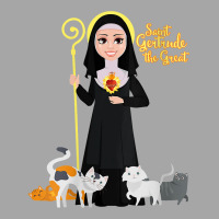 Womens St Gertrude Patron Saint Of Cats Lovers Great Nivelles V Neck T Toddler Sweatshirt | Artistshot