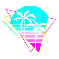 Vaporwave Aesthetic. Vintage Palm Paradise. Retro Palm Tree T Shirt V-neck Tee | Artistshot