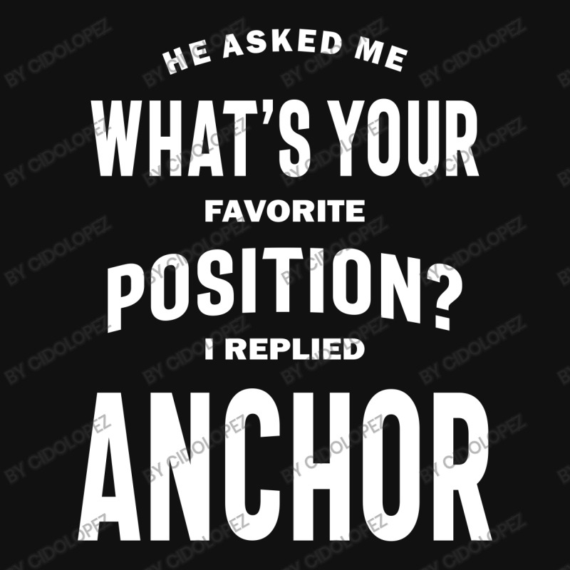 Anchor Job Title Tee Gift For Mens Womens Baby Bibs by cidolopez | Artistshot