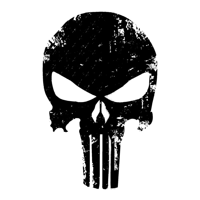 Custom The Punisher Skull Black Youth Tee By Constan002 - Artistshot