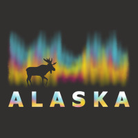 Alaska Reindeer Design With Polar Lights And Moose Pullover Hoodie Champion Hoodie | Artistshot