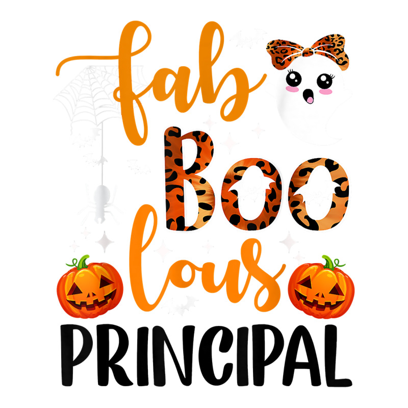 Leopard Faboolous Principal Spooky Principal Halloween Vibes T Shirt Baby Tee by ebertfran1985 | Artistshot