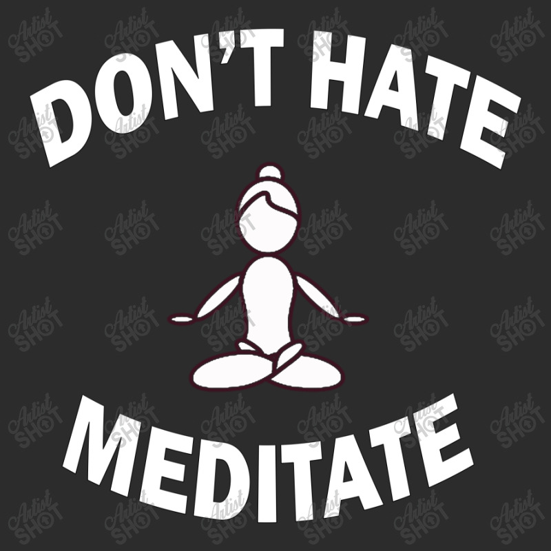 Don't Hate Meditate - Yoga Sun Classic Exclusive T-shirt by CarambaArt | Artistshot