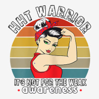 Womens Hht Warrior Women Awareness T Shirt Slide Sandal | Artistshot