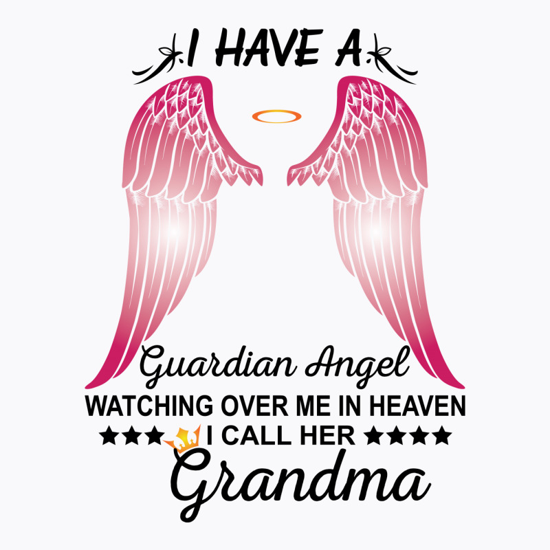 Custom My Grandma Is My Guardian Angel T-shirt By Sabriacar