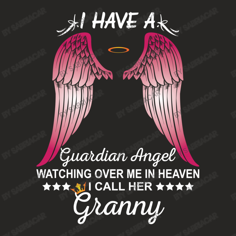 My Granny Is My Guardian Angel Ladies Fitted T-Shirt by SabriAcar | Artistshot