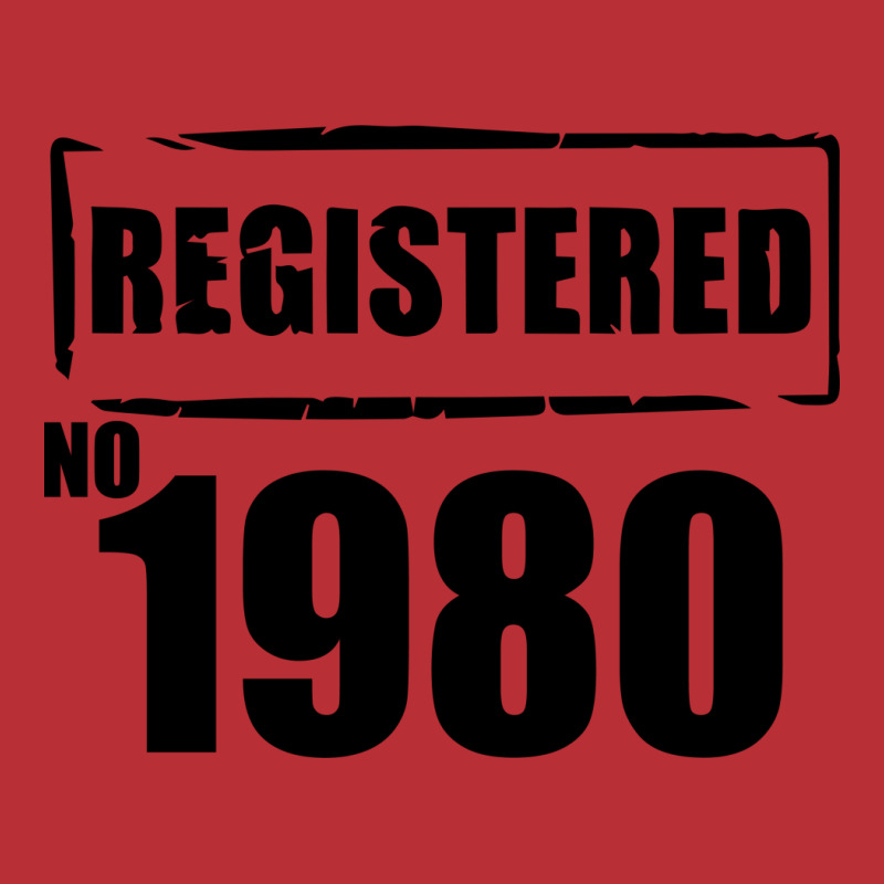 Registered No 1980 T-shirt | Artistshot