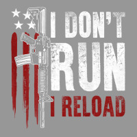 Gun American Flag I Don't Run I Reload I Dont Run (on Back) T Shirt Women's V-neck T-shirt | Artistshot