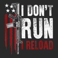 Gun American Flag I Don't Run I Reload I Dont Run (on Back) T Shirt Toddler T-shirt | Artistshot