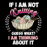 If I Am Not Knittting V-neck Tee | Artistshot