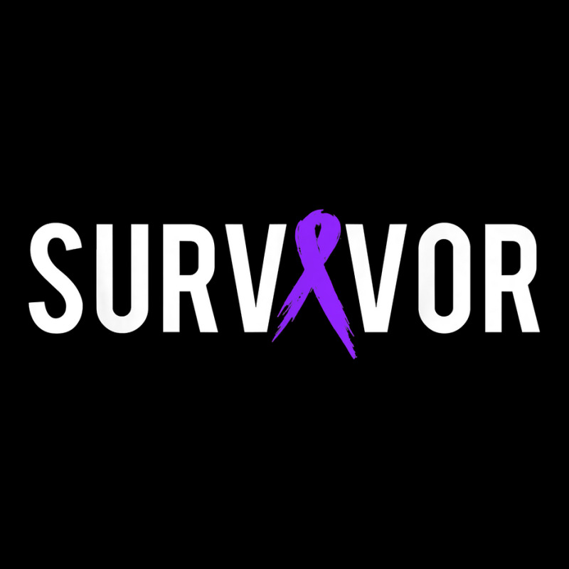 Pancreatic Cancer Survivor Design Gift With Support Ribbon T Shirt Pocket T-shirt | Artistshot