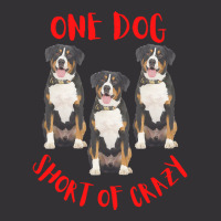 One Dog Short Of Crazy T  Shirtone Dog Short Of Crazy T  Shirt (16) Vintage Hoodie And Short Set | Artistshot