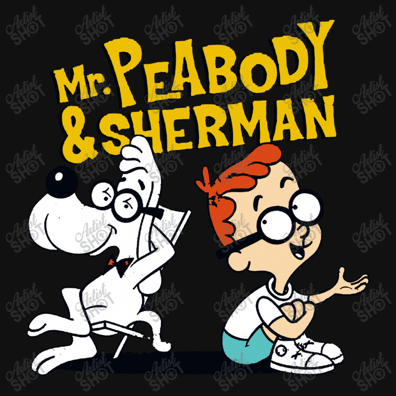 Funny Talking Mr Peabody And Sherman Silver Rectangle Keychain | Artistshot