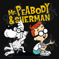 Funny Talking Mr Peabody And Sherman Face Mask Rectangle | Artistshot
