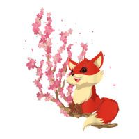 Forest Animal Lover Sakura Cherry Blossom Wildlife Fox T Shirt Youth Sweatshirt | Artistshot