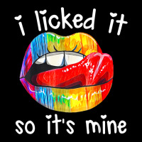 Lgbt Pride I Licked It So It's Mine Sexy Rainbow Lips T Shirt Maternity Scoop Neck T-shirt | Artistshot