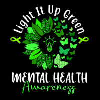 Light It Up Green Mental Health Awareness Green Ribbon T Shirt Youth Hoodie | Artistshot