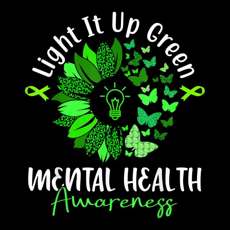 Light It Up Green Mental Health Awareness Green Ribbon T Shirt Youth Hoodie by Smykowskicalob1991 | Artistshot