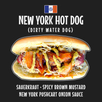 Newyork City Hot Dog Pushcart Bun Ketchup Mustard Sauerkraut T Shirt Ladies Polo Shirt | Artistshot