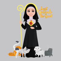 Womens St Gertrude Patron Saint Of Cats Lovers Great Nivelles V Neck T Baby Bodysuit | Artistshot