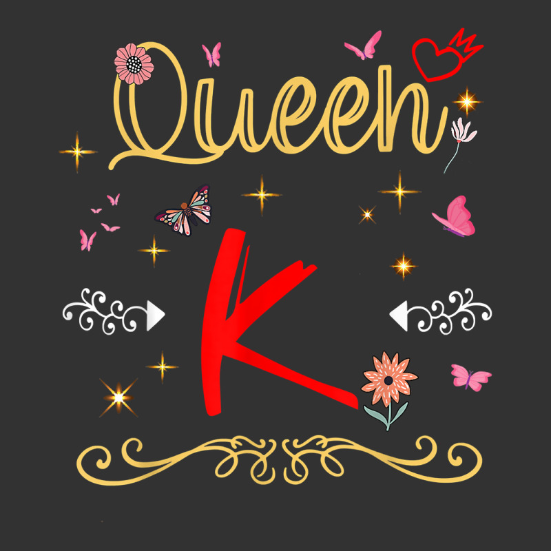 Queen Letter K Initial Name Cute Letter K Flowers Alphapet T Shirt Baby Bodysuit by ebertfran1985 | Artistshot