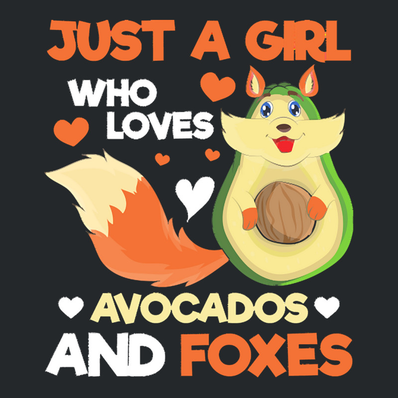 Fox T  Shirt Cute Forest Animal Just A Girl Who Loves Avocados And Fox Crewneck Sweatshirt by darrengorczany780 | Artistshot