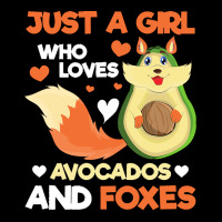 Fox T  Shirt Cute Forest Animal Just A Girl Who Loves Avocados And Fox Lightweight Hoodie | Artistshot