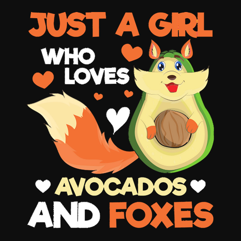 Fox T  Shirt Cute Forest Animal Just A Girl Who Loves Avocados And Fox Crop Top by darrengorczany780 | Artistshot