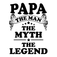 Papa The Man The Myth The Legend Zipper Hoodie | Artistshot