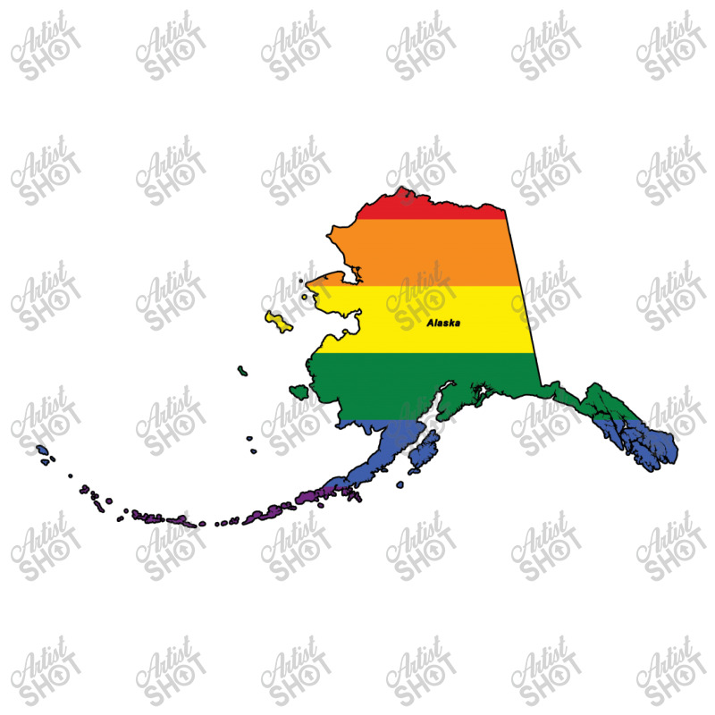 Alaska Rainbow Flag V-neck Tee | Artistshot