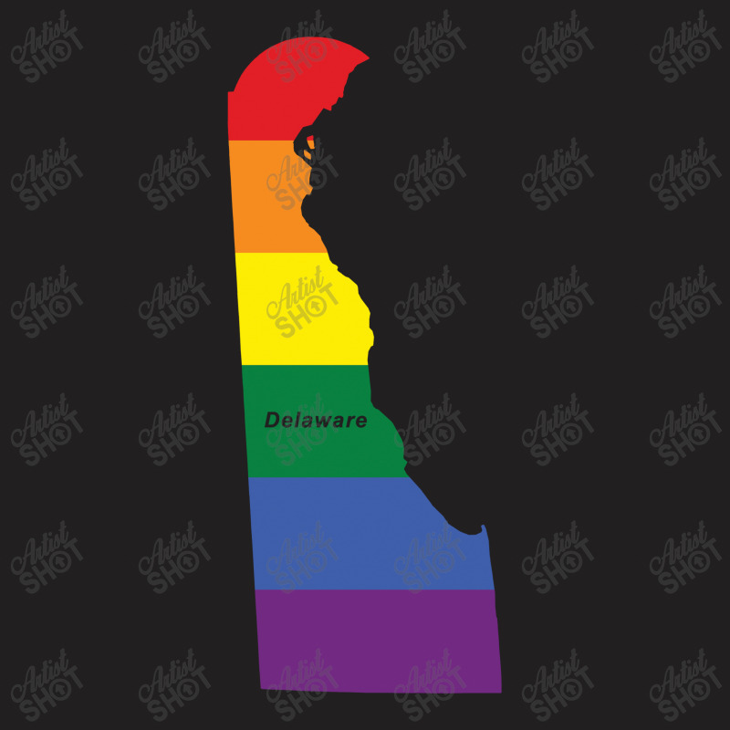 Delaware Rainbow Flag T-shirt | Artistshot