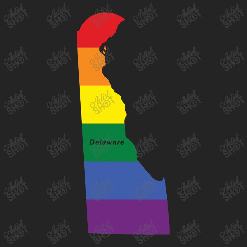 Delaware Rainbow Flag 3/4 Sleeve Shirt | Artistshot