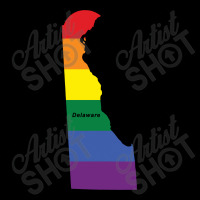 Delaware Rainbow Flag V-neck Tee | Artistshot