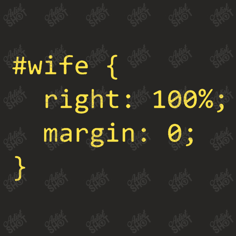 Funny Programming Wife Right Margin Ladies Fitted T-Shirt by nashruna | Artistshot