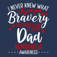 Hemophilia Awareness Dad Fathers Day T Shirt Classique Ladies Denim Jacket | Artistshot