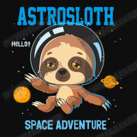 Bear Sloth Astronaut Space Adventure Cartoon Hand Drawing 278 Polar Pa Crop Top | Artistshot