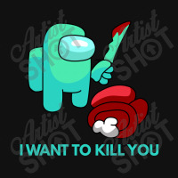 I Want To Kill You Cyan Accessory Pouches | Artistshot