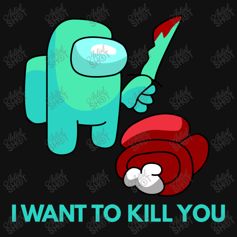 I Want To Kill You Cyan Accessory Pouches | Artistshot