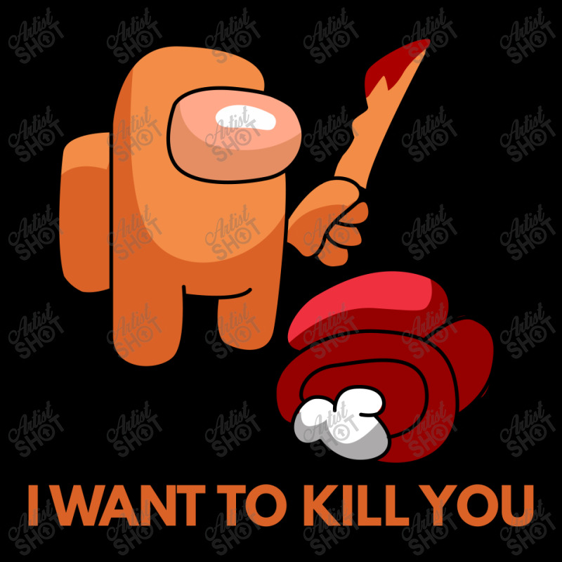 I Want To Kill You Orange Fleece Short | Artistshot